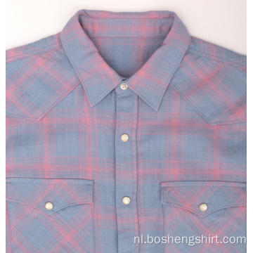 Groothandel effen kleur casual shirts met lange mouwen